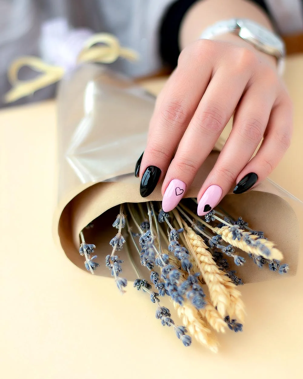 Relaxing nail salon interior